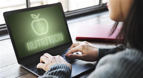 laptop with nutrition