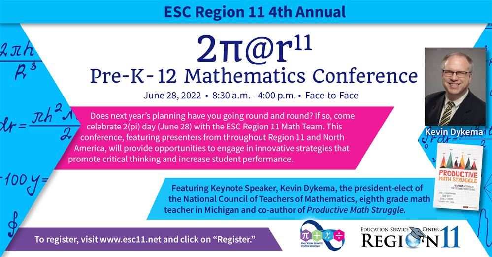 2pi@r11 Pre-K -12 Mathematics Conference Banner